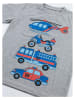 Denokids 2-delige outfit "Team" blauw/grijs