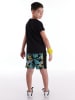 Denokids 2tlg. Outfit "Hawaii" in Schwarz/ Blau