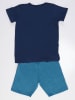 Denokids 2-delige outfit "Hi" blauw