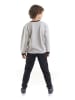 Denokids 2-delige outfit "No Task" grijs/zwart