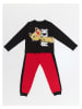 Denokids 2tlg. Outfit "Cat Rock" in Schwarz/ Rot