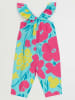 Denokids Jumpsuit "Flower Garden" in Blau/ Pink