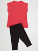Denokids 2tlg. Outfit "Cat Star" in Rot/ Schwarz
