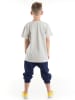 Denokids 2-delige outfit "Skate" grijs/donkerblauw