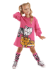 Denokids Jurk "Leopard Zebra" roze