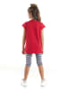 Denokids 2tlg. Outfit "Super Cat" in Rot/ Grau