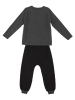 Denokids 2tlg. Outfit "Race" in Dunkelgrau/ Schwarz