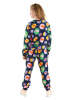 Denokids 2-delige outfit "Flowers" donkerblauw