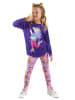 Denokids 2-delige outfit "Skate Unicorn" paars/lichtroze