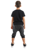 Denokids 2-delige outfit: "Space Rocket" zwart/antraciet