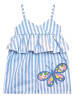 Denokids Kleid "Butterfly" in Hellblau/ Weiß