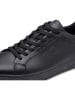 s.Oliver Leder-Sneakers in Schwarz