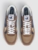 Pepe Jeans FOOTWEAR Sneakers "Brit Colors" lichtbruin/donkerblauw