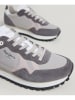 Pepe Jeans FOOTWEAR Leder-Sneakers "Brit" in Grau