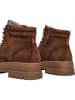 Pepe Jeans FOOTWEAR Skórzane botki "Lincoln Nature" w kolorze brązowym