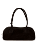 Mia Tomazzi Leder-Schultertasche "Belloveso" in Braun - (B)40 x (H)16 x (T)10 cm