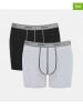 Sloggi 2er-Set: Boxershorts ''Start'' in Schwarz/ Grau