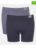 Sloggi 2-delige set: boxershorts lichtblauw/donkerblauw