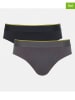 Sloggi 2-delige set: slips grijs/zwart
