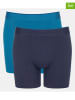 Sloggi 2-delige set: boxershorts donkerblauw/blauw