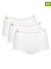 Sloggi Pełne figi high waist (3 pary) "Basic Gold" w kolorze białym