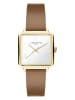 Liebeskind Quarzuhr in Hellbraun/ Gold/ Weiß