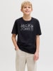 JACK & JONES Junior Shirt "Jeff" in Schwarz