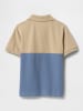 GAP Poloshirt in Beige/ Blau