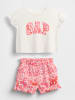 GAP 2-delige outfit wit/lichtroze/rood