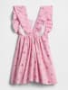 GAP Kleid in Rosa/ Weiß