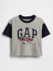 GAP Shirt in Dunkelblau/ Grau