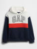 GAP Hoodie in Dunkelblau/ Weiß/ Rot