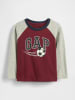 GAP Longsleeve in Rot/ Grau