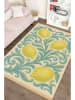 Mioli Katoenen tapijt ''251'' crème/lichtblauw/geel