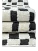 Mioli Laagpolig tapijt zwart/wit