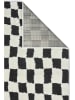 Mioli Kurzflor-Teppich in Schwarz/ Weiß