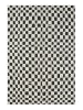 Mioli Laagpolig tapijt zwart/wit