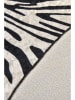 Mioli Laagpolig tapijt "Zebra" zwart/wit