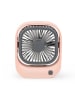 SmartCase Wentylator stołowy USB w kolorze jasnoróżowym