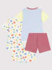 PETIT BATEAU 2er-Set: Pyjamas in Weiß/ Hellblau/ Pink