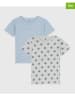PETIT BATEAU 2-delige set: shirts lichtblauw/grijs