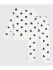 PETIT BATEAU Pyjama wit/zwart