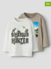 name it 2er-Set: Longsleeves "Voto" in Beige/ Creme