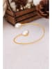Pierres delicates Vergulde armband met parel
