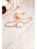 Pierres delicates Vergold. Armkette mit Perlmutt