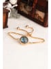 Pierres delicates Vergold. Armkette mit Edelstein