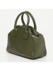 Victor & Hugo Paris Skórzana torebka "Milena" w kolorze zielonym - 38 x 20 x 12 cm