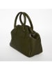 Victor & Hugo Paris Skórzana torebka "Milena" w kolorze zielonym - 38 x 20 x 12 cm