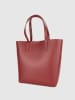 Victor & Hugo Paris Skórzany shopper bag "Bold" w kolorze czerwonym - 32 x 40 x 13 cm