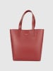 Victor & Hugo Paris Skórzany shopper bag "Bold" w kolorze czerwonym - 32 x 40 x 13 cm